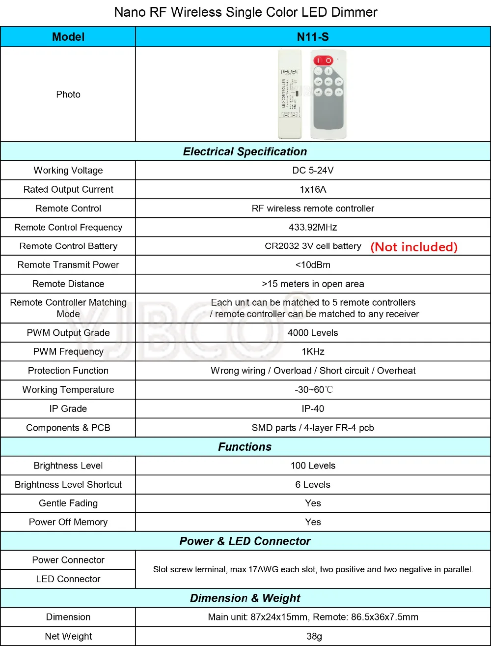 Nano series spec20171108-2