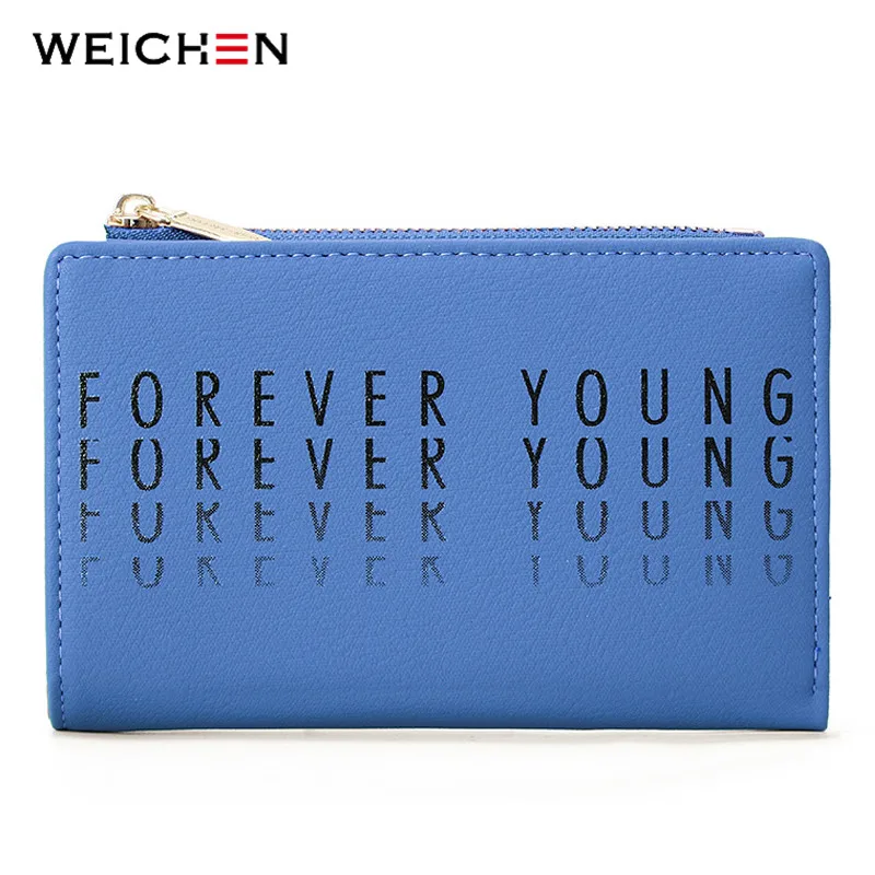 

WEICHEN 2019 New Letter Model Women Wallets with Zipper Coin Purse Card Holder Female Wallet Ladies Clutch Brand Designer