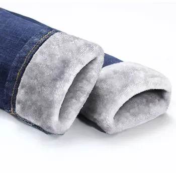 

Winter Plus Velvet Thicken Black High Waist Jeans Women Slim Plus Size Warm Jeans Femme Vintage Women's Jeans Pencil Pants Z35