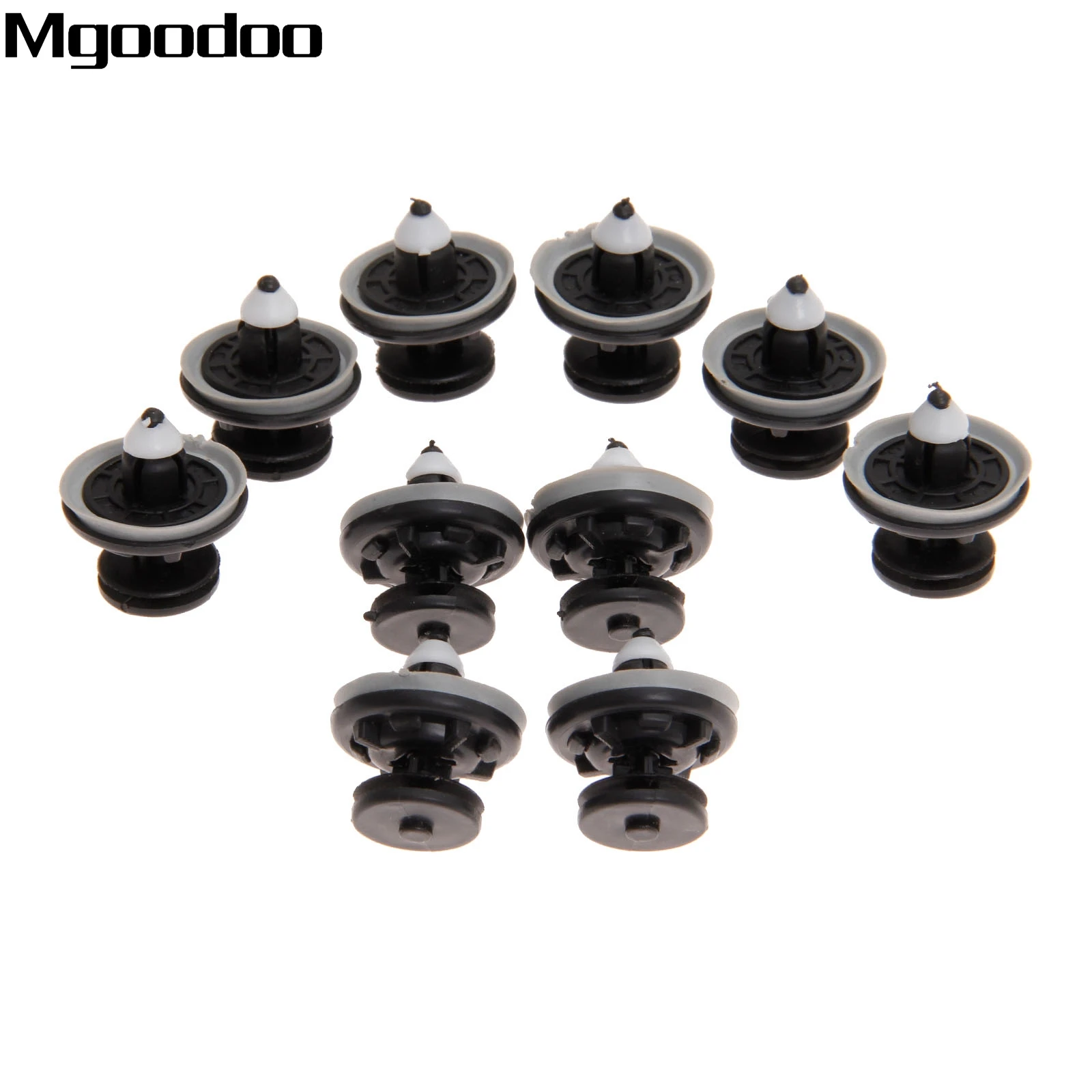 VW T4 INTERIOR DOOR TRIM PANEL CLIPS X10 GREY ...