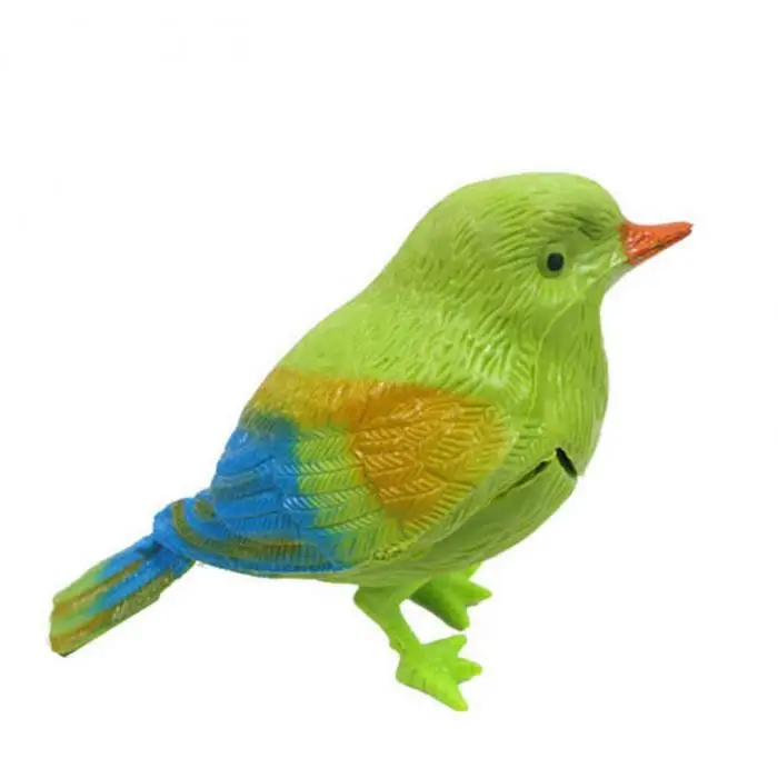 Горячая пластиковый звук Голосовое управление активация щебетание Поющая птица забавная игрушка подарок