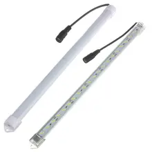 Top Quality 30/50CM 4W/7W 8520 SMD LED Aluminum Alloy Shell Under Cabinet Lamp Strip Hard Light Tube Bar Light DC12V Pure White