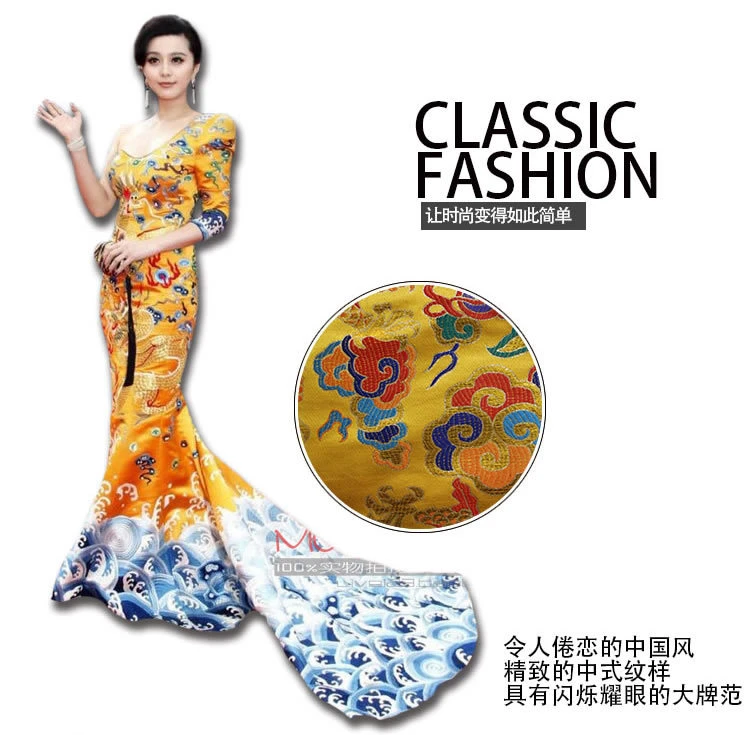 衣装の劇場インペリアルローブ生地シノワズリファッションプリントジャカード錦織width75cm 100センチ中国オペラ布 Jacquard Brocade Fashion Clothethe Cloth Aliexpress