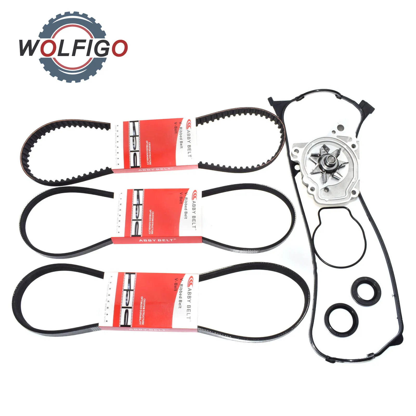 WOLFIGO Valve Cover Gasket Timing Drive Belt Water Pump Crankshaft