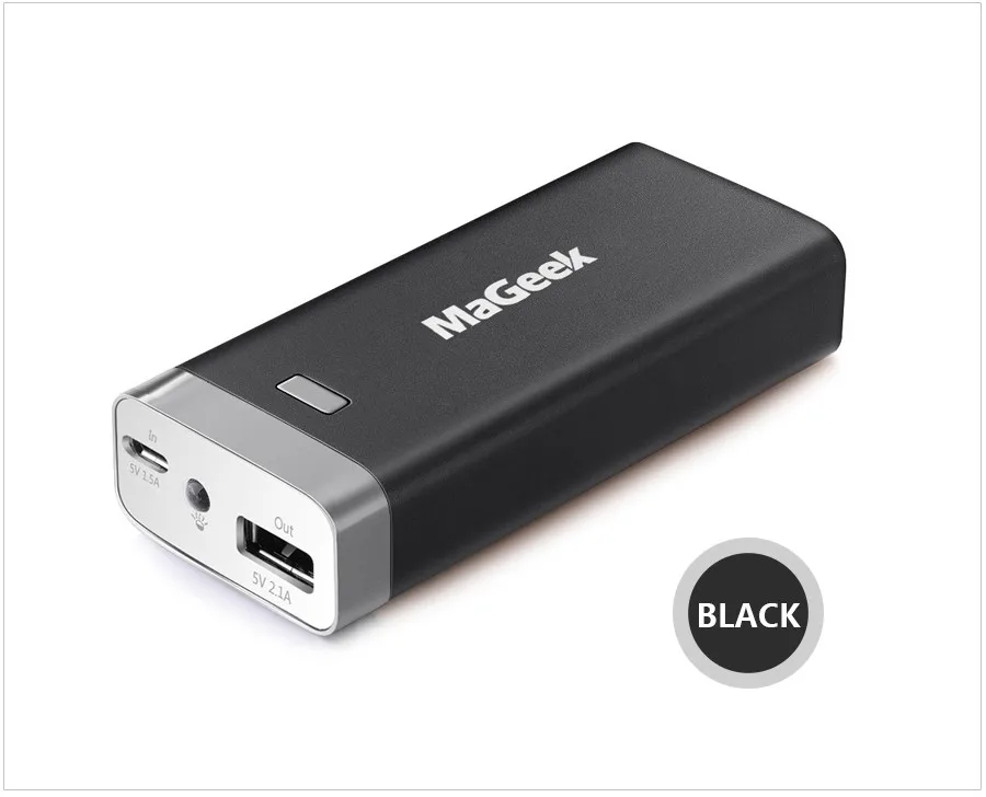 MaGeek Power Bank 6400mAh External Backup Battery Portable  for iPad iPhone Samsung HTC LG Cell Phones external battery
