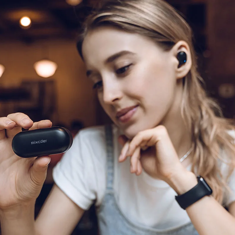 Mixcder T1 беспроводные наушники Bluetooth V5.0 TWS наушники HD стерео двойной микрофон CVC8.0 шумоподавление спортивные наушники