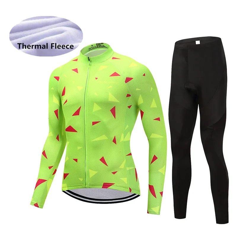 

Cyclist Team Cycling Wielerkleding Winter Men Tenue Velo Hiver Thermal Cycling Clothing Cycle Pants Kit Maillot MTB Bike Product