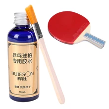 Professionnel 100 ml vitesse liquide Super avec brosse spéciale ping-pong raquette caoutchoucs Table Tennis colle pour écolier accessoires(China)