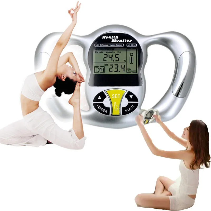 Digital LCD Hot Body Fat Monitor Hand Held Body Mass Index BMI Health Monitor US 
