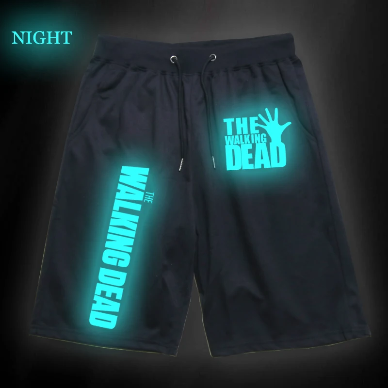 Модные светящиеся Повседневные Дышащие штаны для мужчин и женщин, бегущие, фитнес шорты, Высококачественная спортивная одежда пляжные брюки