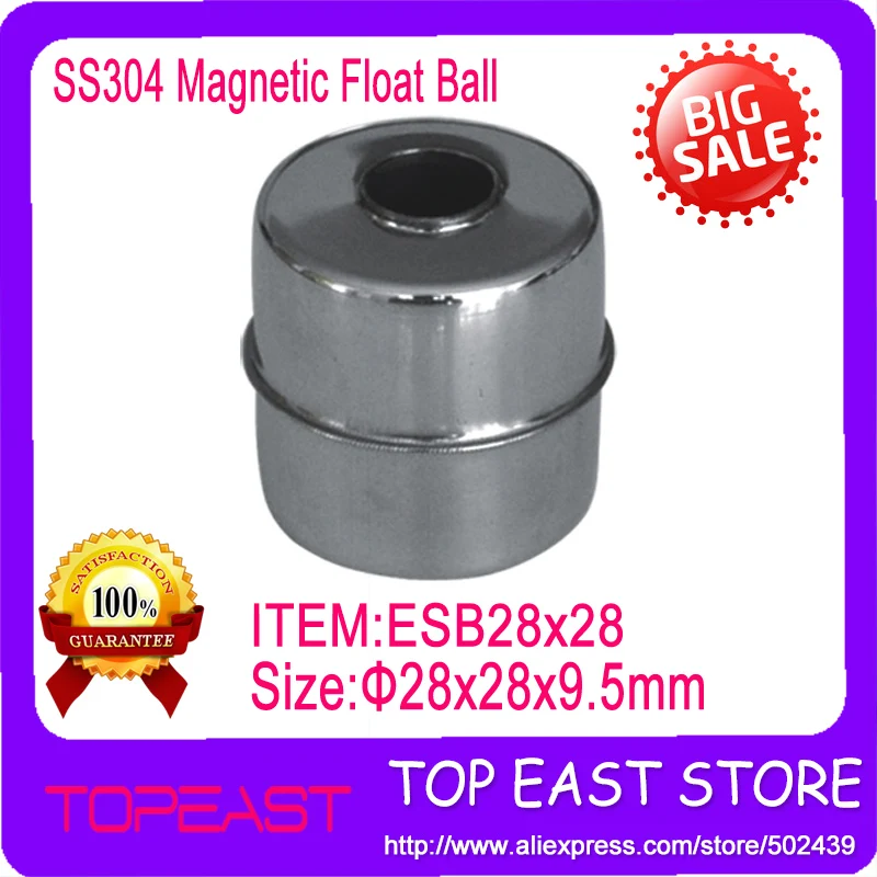 Bola Flotante Magnética – Acero Inoxidable 304 – 24 Mm X 9,5 Mm Interior – Para Interruptores De Nivel De Agua – Resistente A Corrosión