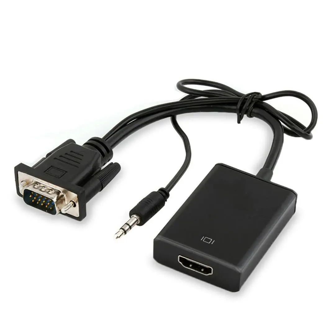Practical Durable Male To Female VGA To VGA, Audio For Windows System