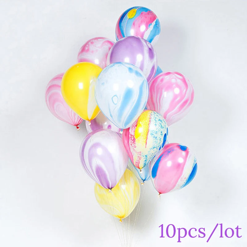 

10pcs Unicornio Latex Balloons Unicorn Party Round Rainbow Ballons One First 1st Birthday Decors Baby Shower Party Supplies