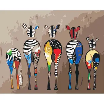 

5d Diamond needlework home decor diy diamond painting cross stitch animals full square/round drill diamond embroidery zebra