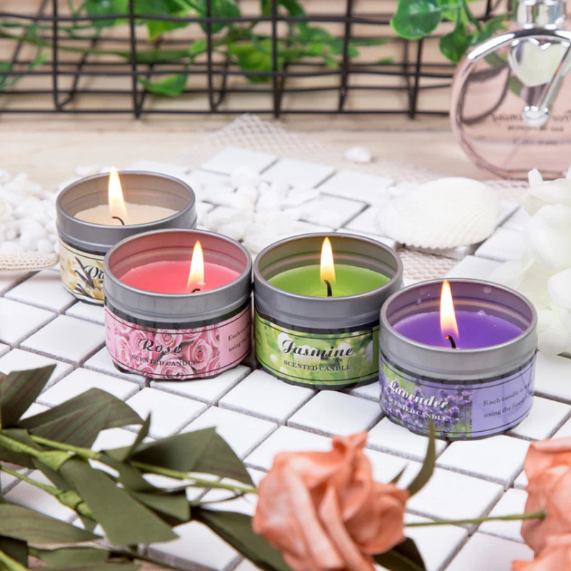 

Smokeless Scented Candle Flower Receptacle Soy Wax Pure Natural Banquet Wedding Exquisite Candlestick Restaurant Home Decoration