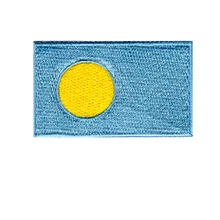 Флаг Палау Вышитый Флаг патч, DIY для одежды из ткани пасты. Швы можно облепить и наклеить, персональный заказ