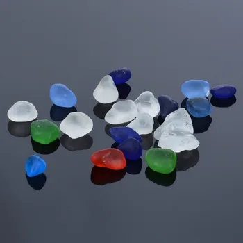 

20pcs Sea Beach Glass Beads Mixed Colors Bulk DIY Jewelry Pendant Decoration 10-16mm For Earrings Necklace Bracelet Shellhard