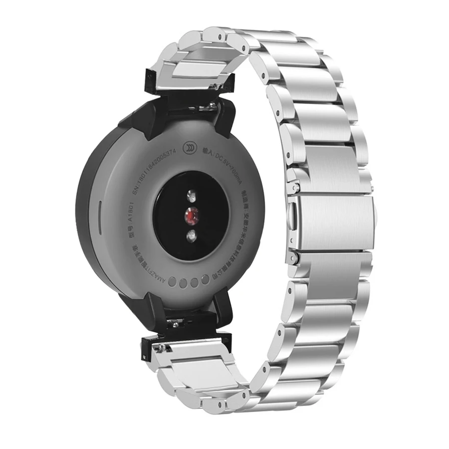 Ремешок для часов Amazfit Verge 3 металлический браслет из нержавеющей стали ремень браслет для Xiaomi Huami Amazfit Verge аксессуары Correa