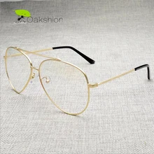 Мужские классические очки в стиле пилота, металлическая оправа, высокое качество, анти-синий светильник, прозрачные линзы, очки для компьютерных игр для мужчин