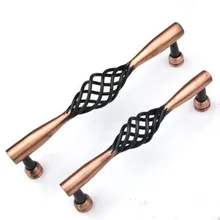 128mm 160mm european retro style birdcage handles 5″ 6.3″ antique copper kitchen cabinet dresser wardrobe door handle retro pull