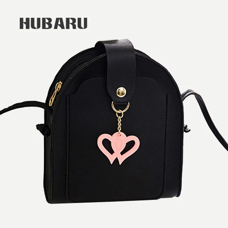 

HUBARU Fashion Women Bag Leather Handbags Length strap PU with Shining Metal Hasp and Star with zipper Messenger Bags