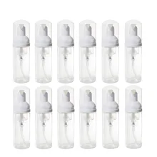 12 шт./партия 50 мл ПЭТ прозрачная бутыль с насосом для пены, пустая пластиковая бутылка для мыла с белым насосом