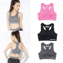 Women Fitness Stretch Workout Tank Top Sexy Seamless Racerback Padded Sports Tops Running Clothing racerback tank top