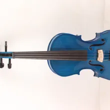 4-струнная 4/4 Новая электрическая акустическая скрипка синий цвет#1-2569