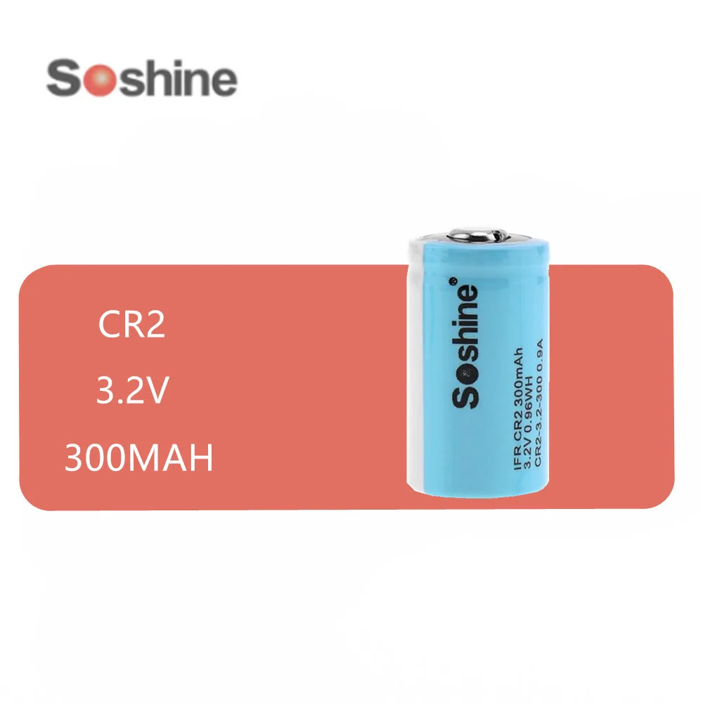 1 шт. оригинальный SOSHINE LiFePo4 15266 IFR CR2 300 мАч 3 2 В CR15H270 перезаряжаемая батарея с