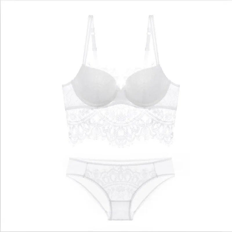CINOON 2018 Fashion Sexy Intimate Underwear charming lace bra set push up bra and panty set comfortable Underwear women Lingerie