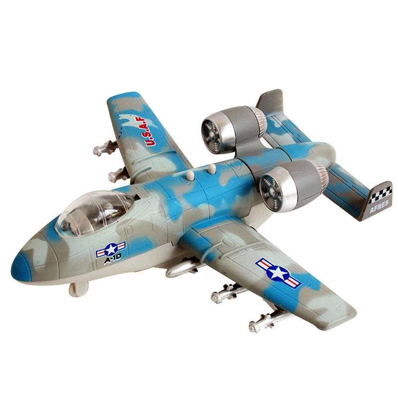 

Alloy Airplane Model Simulation Toy Old Bomber With Light Music Full Back Function Children Hobby Big Size 5.5*16*17 cm Toys