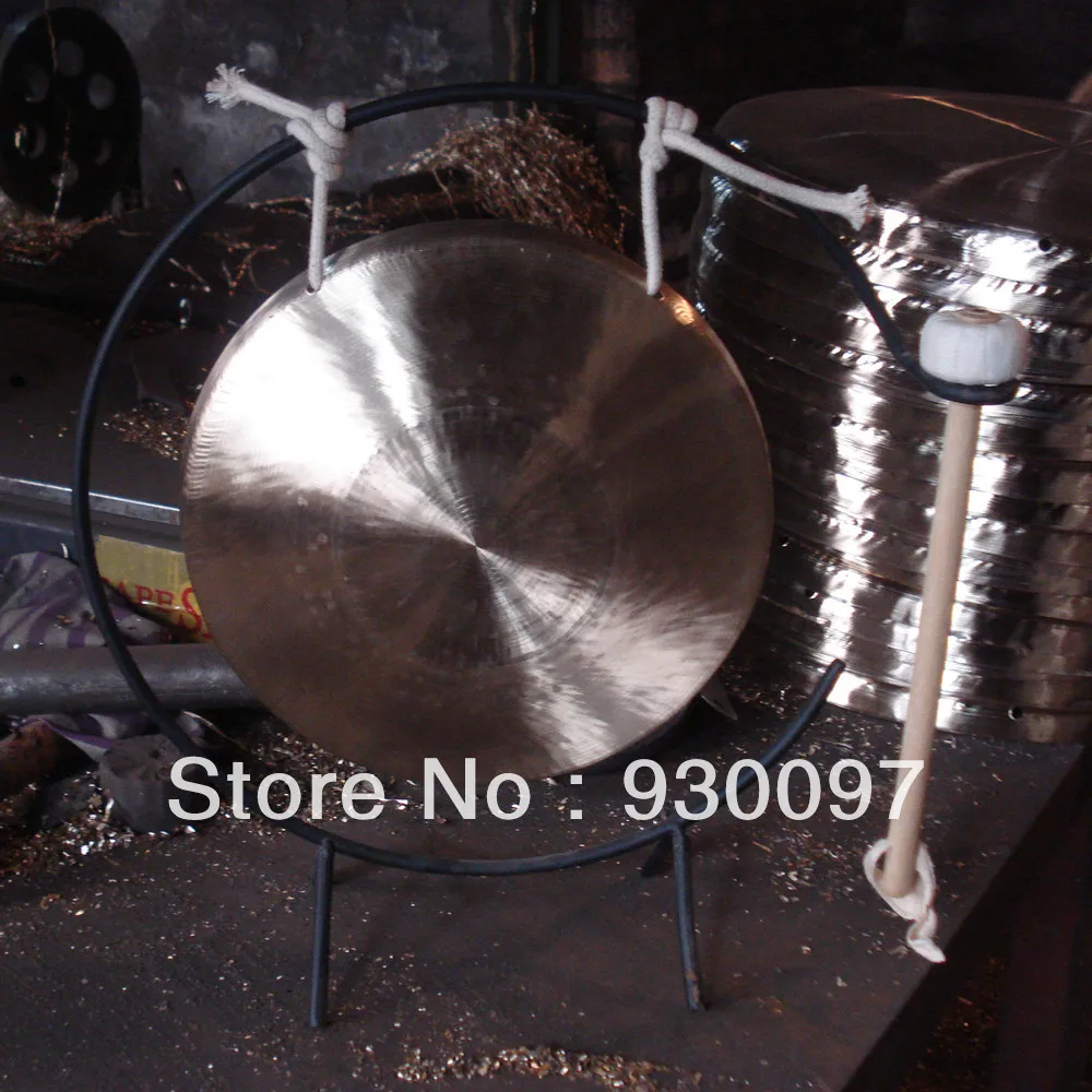 

Percussion musical instruments traditional Chinese 8.46'' opera gong and gong stand