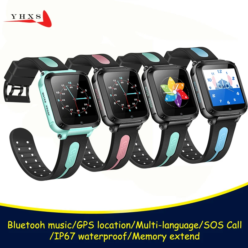 

IP67 Waterproof Smart GPS Location SOS Call Remote Monitor Camera Wristwatch Tracker Kids Child Students Bluetooth Music Watch