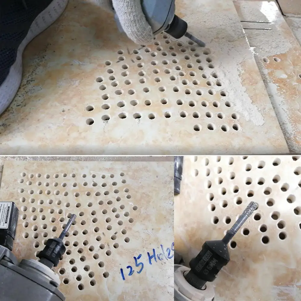Dry Vacuum Brazed diamond drilling core bits Cerami tile Hole saw granite marble stone Professional quality drill bits
