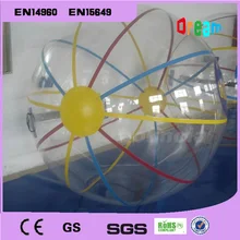 Free Shipping!0.8mm TPU 2m, colorful inflataber water walking ball/ water rolling ball/ water bubble ball/zorb ball