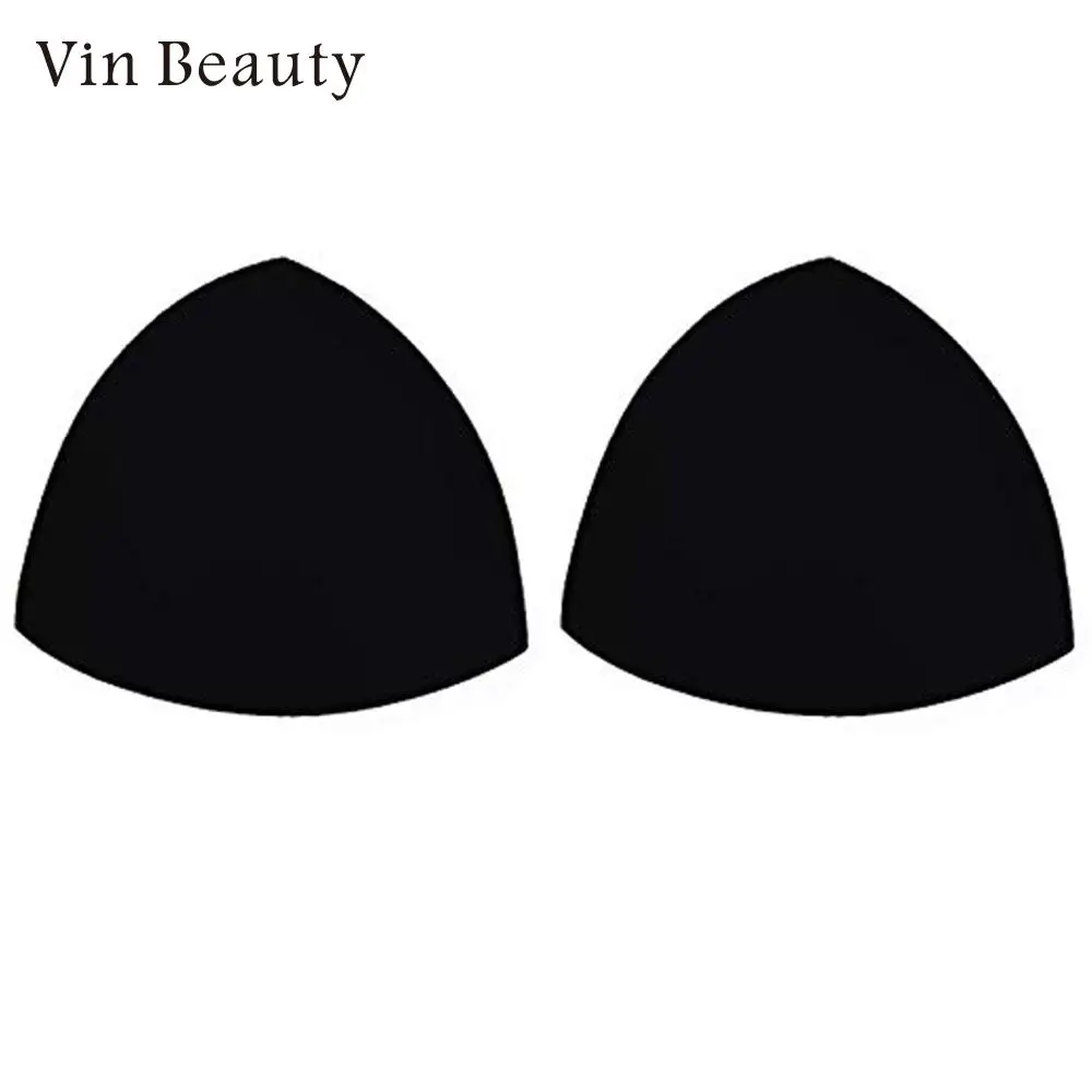 

1 pair Bikini Sponge Bra Pads omen Swimsuit Padding Sponge Breast Breast Pad Enhancer Inserts Sponge Foam Bra Pads Chest Cups