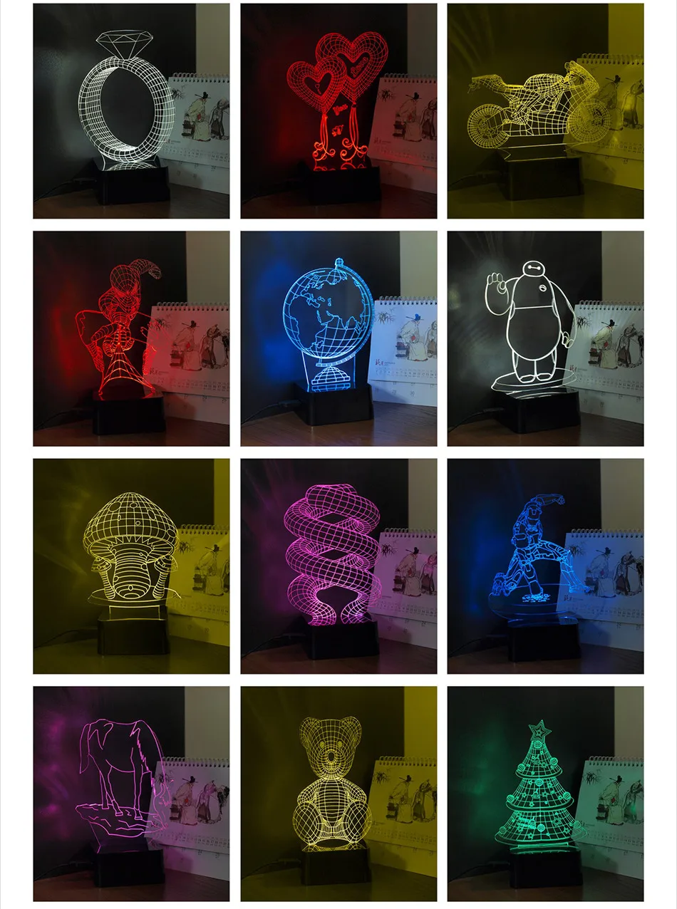 3d Nightlight for Ganesh LED RGB Touch Table Lamp (6)
