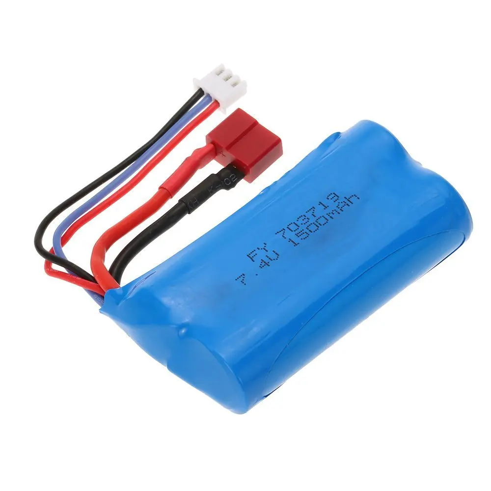 Wltoys 7 4 V 1500 мА/ч Батарея с Т образный разъем для FEIYUE FY 03 FY01 FY02 12428 12401 12402 12403 12404 12423 +