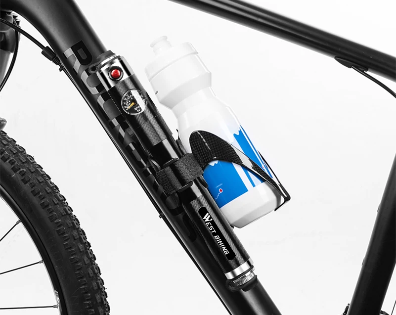 WEST BIKING велосипедный насос высокого давления 160PSI алюминиевый велосипедный воздушный насос Presta Schrader Клапан для велоспорта