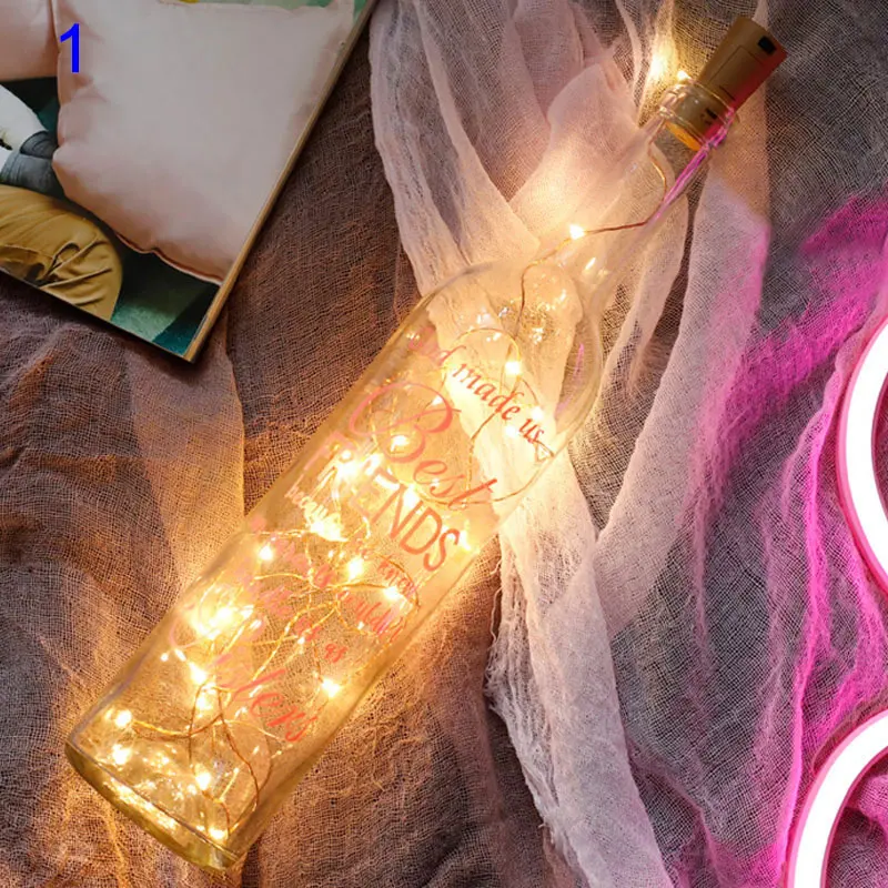 

Wine Bottle Cork String Lights Battery Operated Fairy Starry Lamp for Christmas Wedding Party Decor DAG-ship