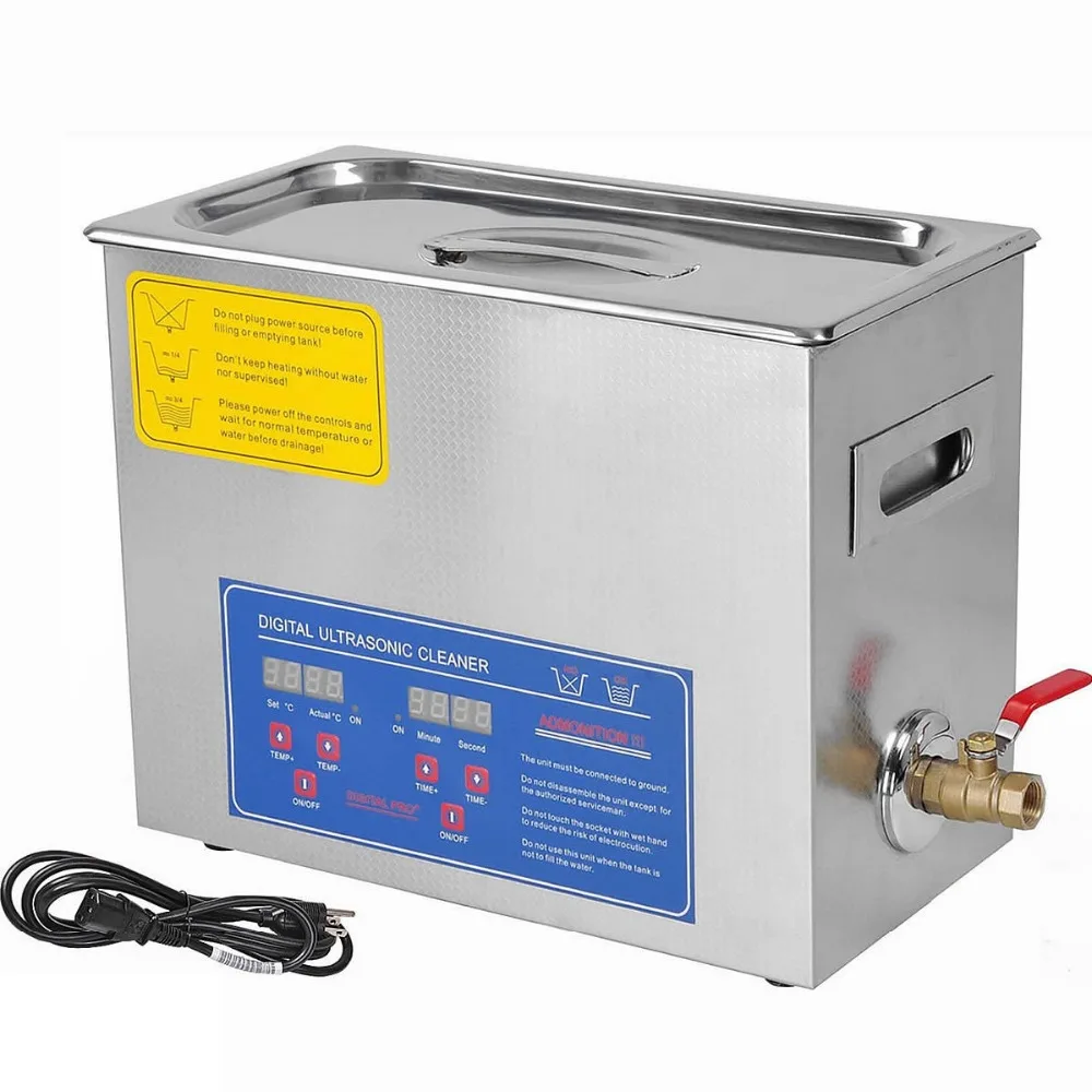 New Stainless Steel PS 30A 110V / 220V 6L Industry Heated Ultrasonic
