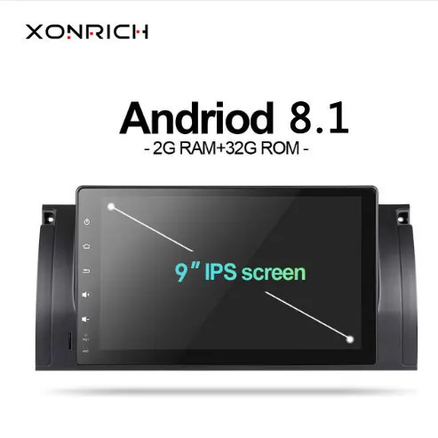

Xonrich Car Multimedia Player 1 Din Android 8.1 GPS Radio For BMW E39 BMW X5 E53 M5 2002-2007Navigation Stereo Head Unit Wifi 4G