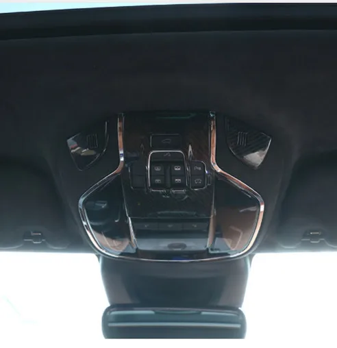 Карбоновое волокно стиль ABS Интерьер Передняя лампа для чтения крышка лампы отделка для Maserati Levante Quattroporte автомобильные аксессуары
