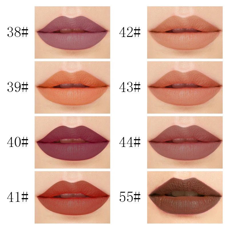 12 Colors Lipstick Soft Matte Lip Cream Paint Matte Lipstick Waterproof Long Lasting Lip Gloss Lip Kit Beauty batom Lipstick 12 Colors Lipstick Soft Matte Lip Cream Paint Matte Lipstick Waterproof Long Lasting Lip Gloss Lip Kit Beauty batom Lipstick