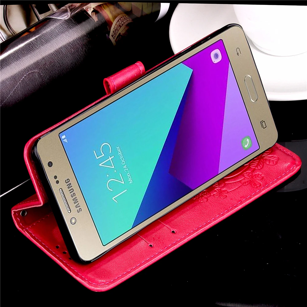 Противоударный чехол для Samsung Galaxy J2 Pro Prime откидной чехол роскошный кожаный кошелек для Samsung J2 Prime Чехлы для SM-G532F