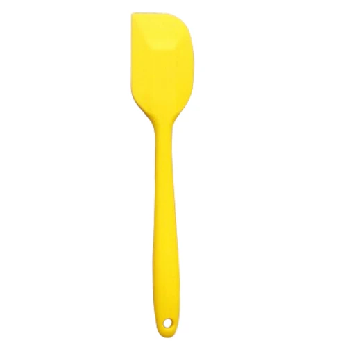 Silicone Spatula Spoon Kitchen Utensil Cake Mixer Cooking Baking Mixer Scraper(Yellow)27.5CMin