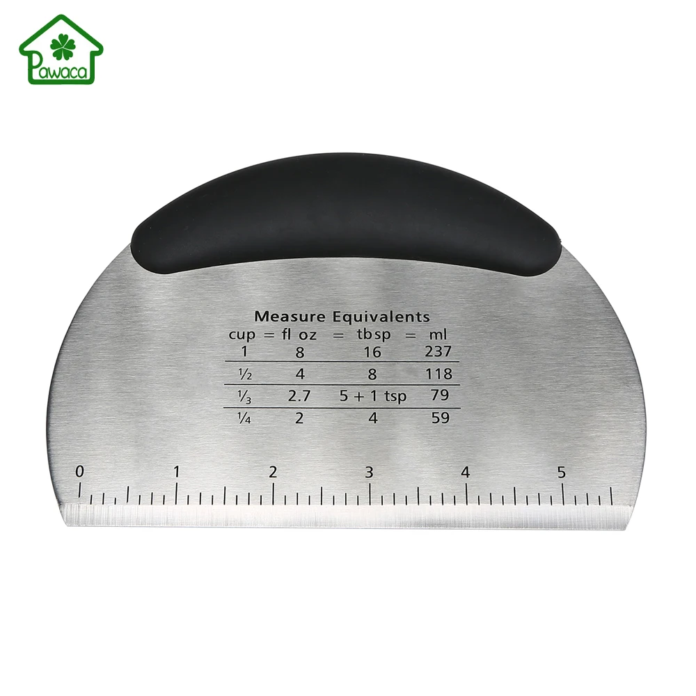 Stainless Steel Scalpel Scraper with Scale Kitchen Baking Tools Cream