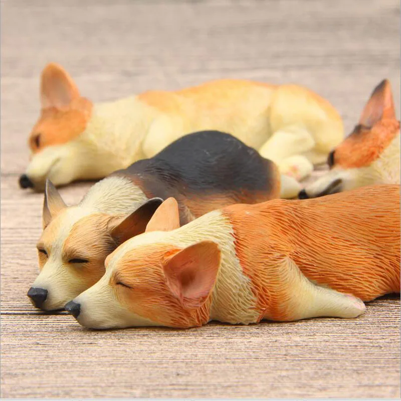 

Warm series Sleeping Series KOREA canine model Super Meng Chai dogs do refrigerator magnet home decoration gifts DIY accessories