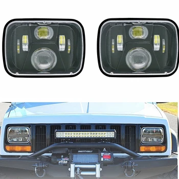 

110W 5x7 Led Headlights 7x6 Led Sealed Beam Headlamp with High Low Beam H6054 6054 Led Headlight for Jeep Wrangler YJ Cherokee X