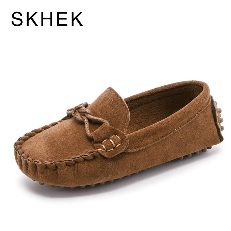 SKHEK Сезон осень Детская обувь Обувь для девочек из флока и PU искусственной кожи (PU
